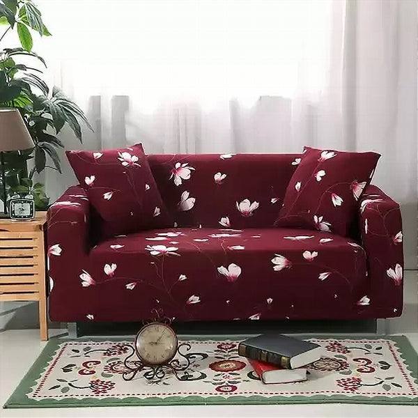 Sofa Cover-Burgundy Blossom SC-P1