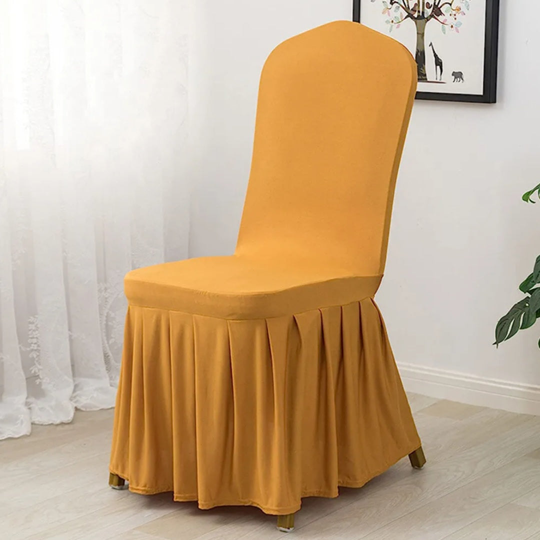 Chair Cover with skirt for Events 4167#  Gold