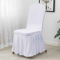 Chair Cover with skirt for Events 4167#  White