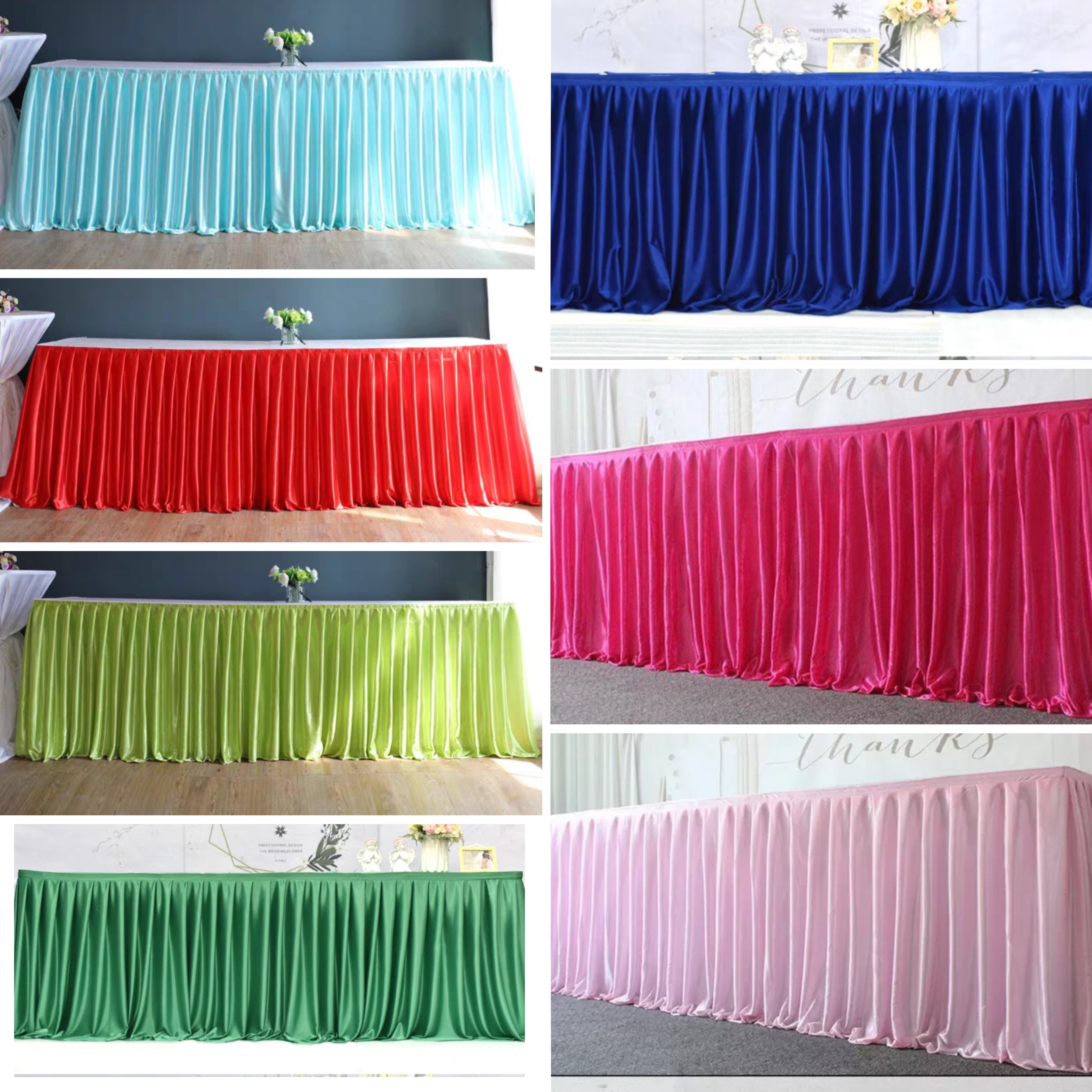 Table Skirt No Swag 80*600cm 4119#