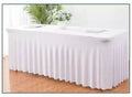 Stretchy Table Cover With Skirt for 182*75*75
