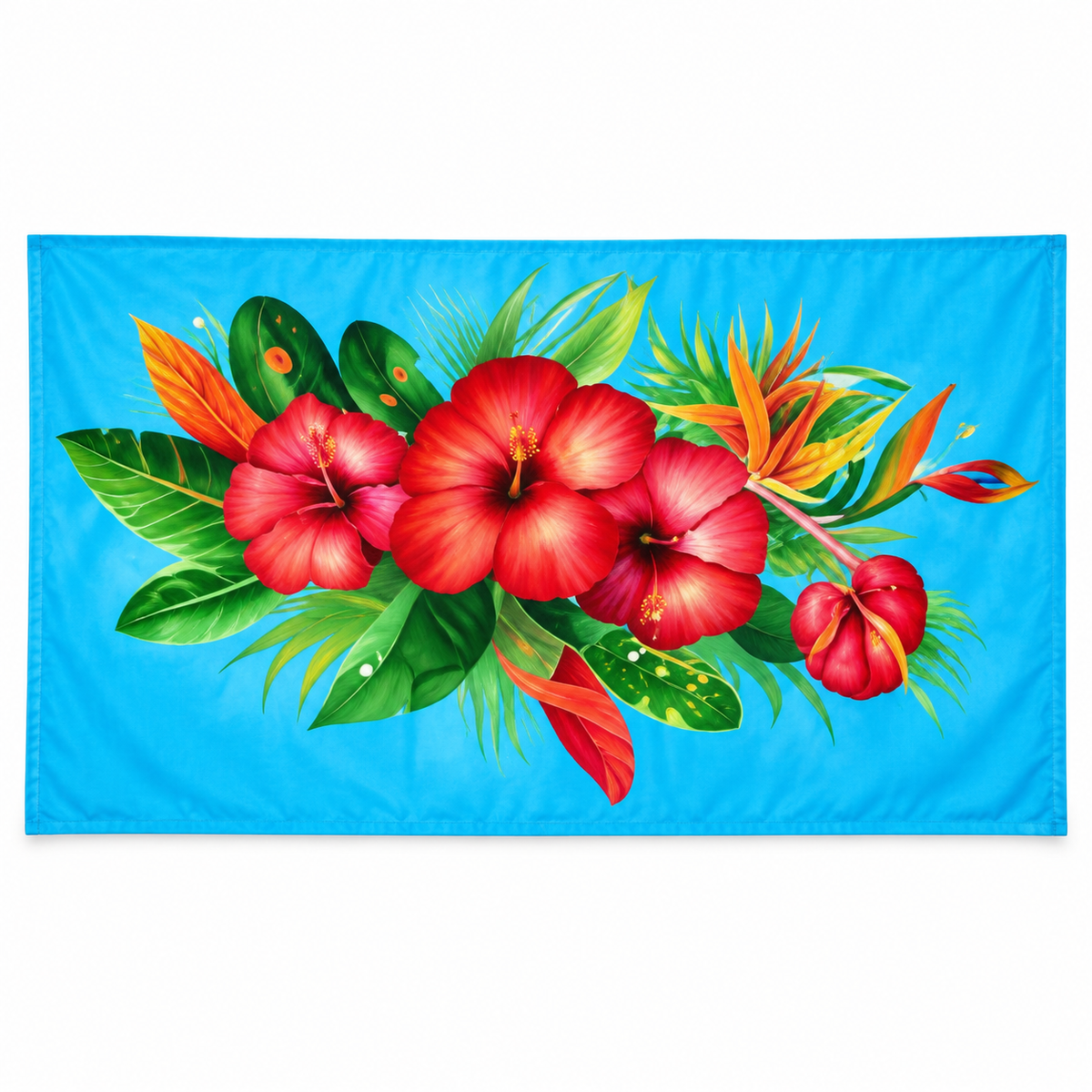Womens Lava Lava/Sarong-Aqua Red