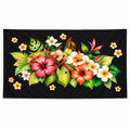 Womens Lava Lava/Sarong-Black Red
