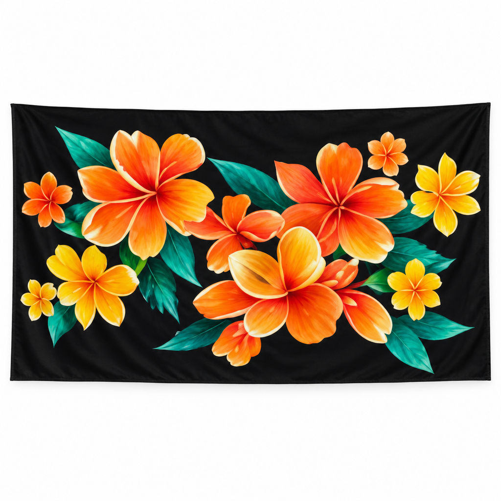 Womens Lava Lava/Sarong-Black