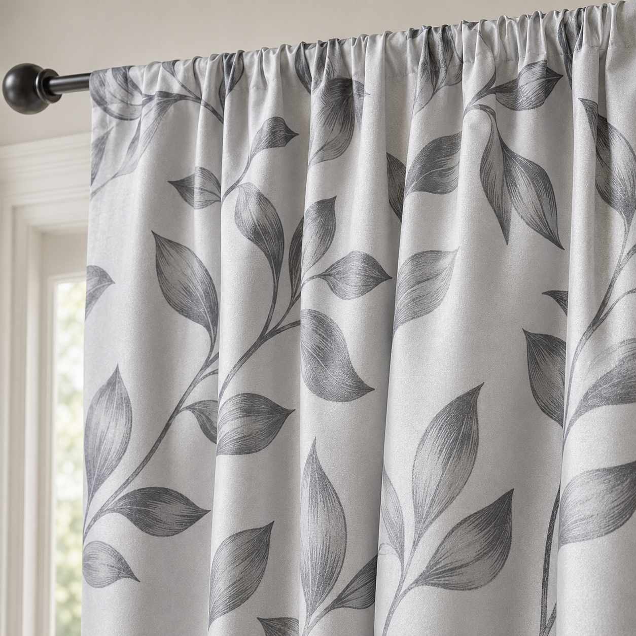 White Pencil Pleat Curtain