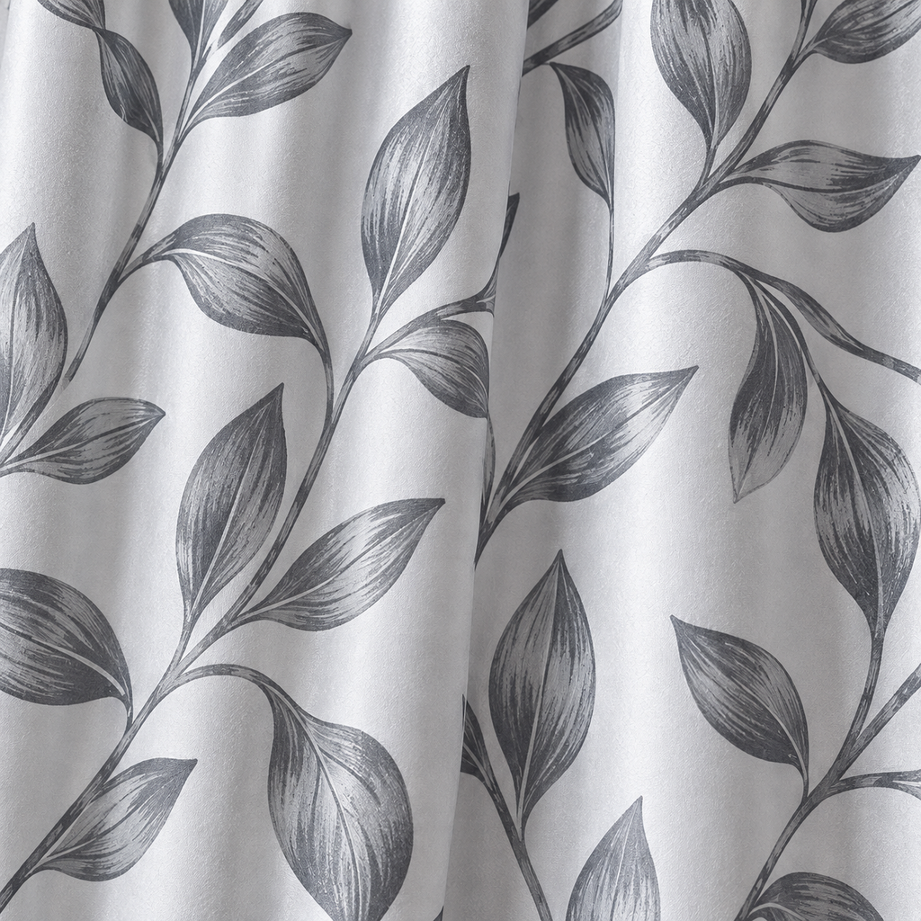 Silver Pencil Pleat Curtain