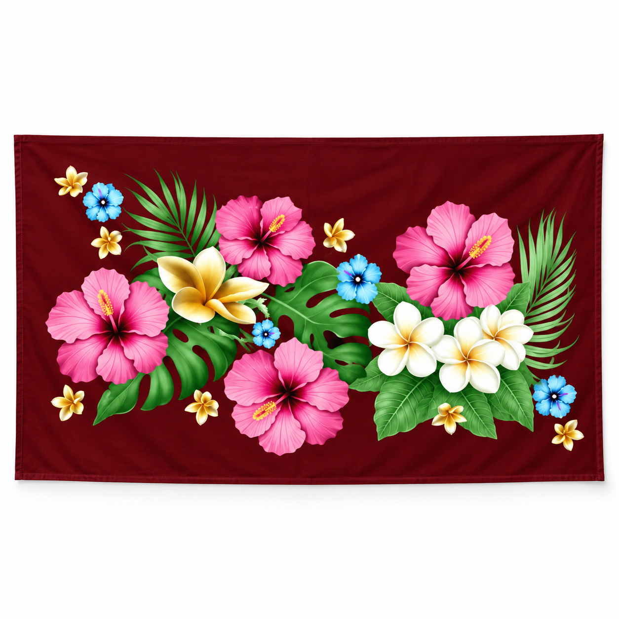 Womens Lava Lava/Sarong-Burgundy