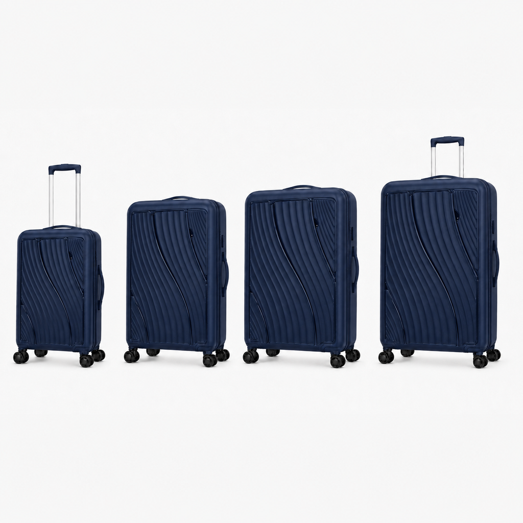 Dark Blue PP Suitcase 4PCS Set 20 24 28 32 inch