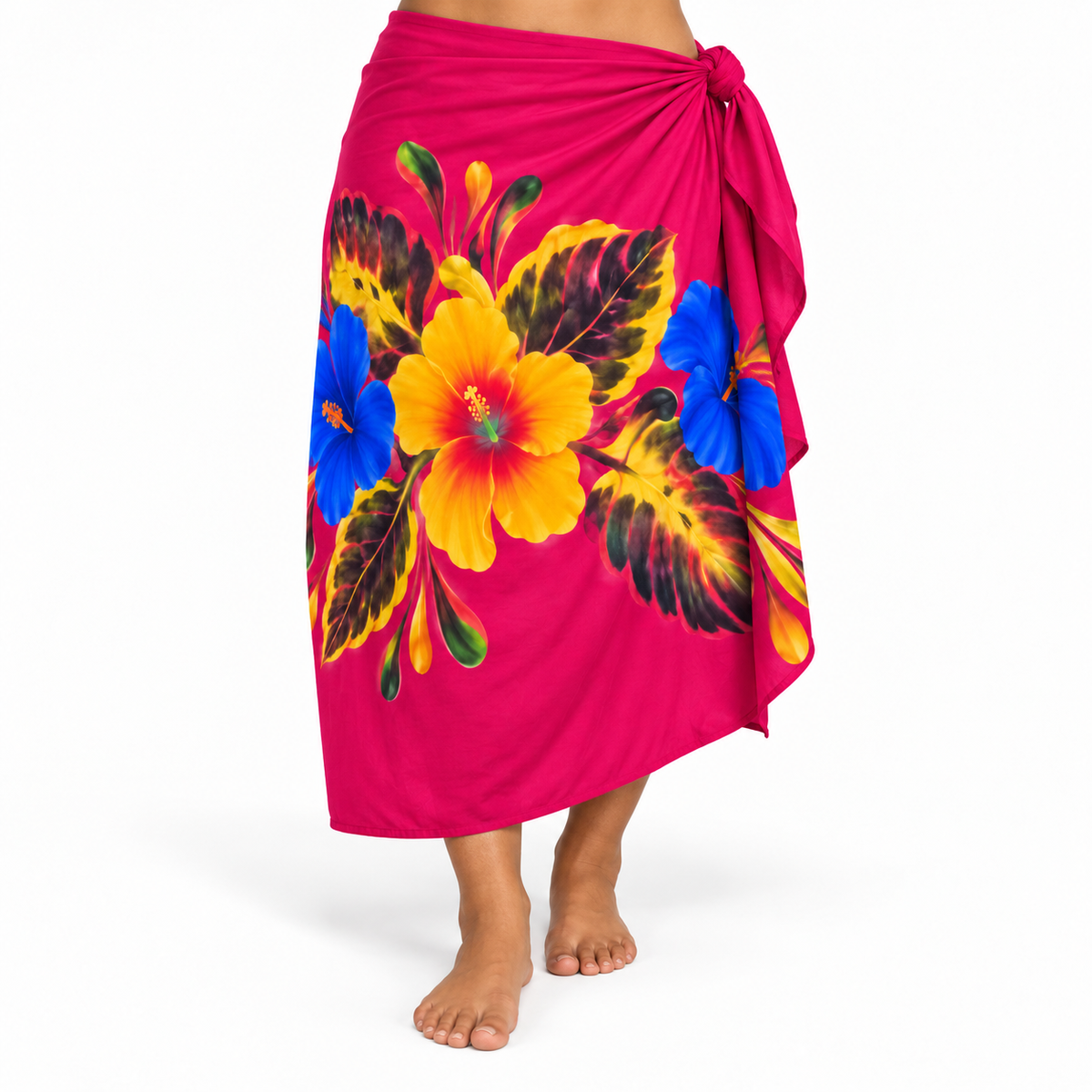 Womens Lava Lava/Sarong-Hot Pink