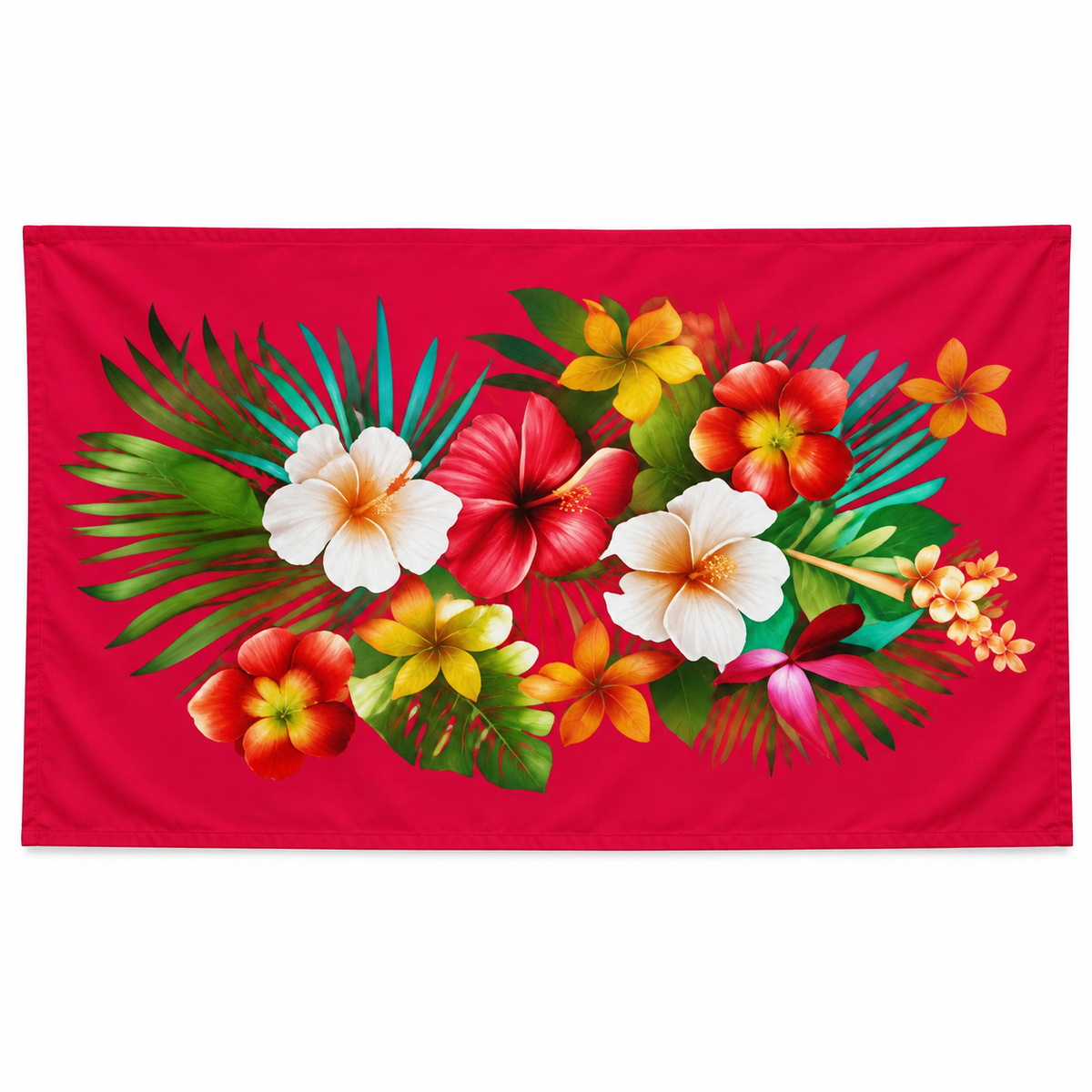 Womens Lava Lava/Sarong-Red
