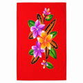 Red Purple Flowers Lava Lava