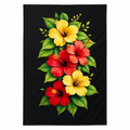 Black Red Flowers Flowers Lava Lava
