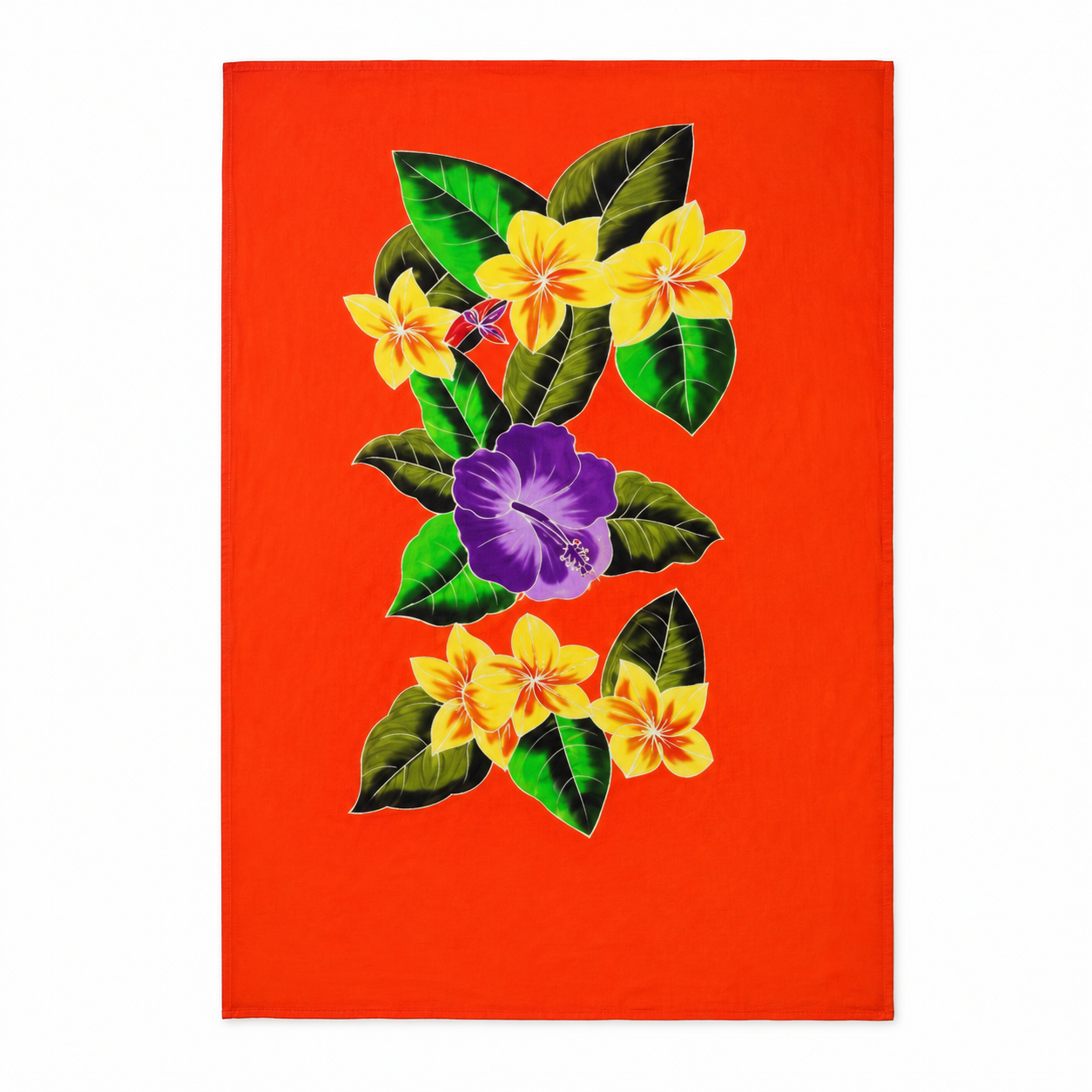 Red Yellow Flowers Lava Lava