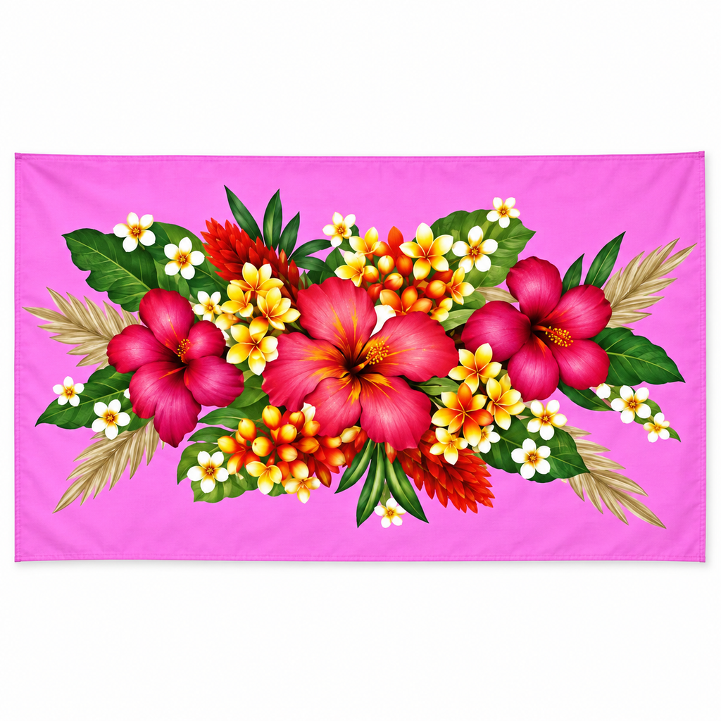 Womens Lava Lava/Sarong-Pink Red