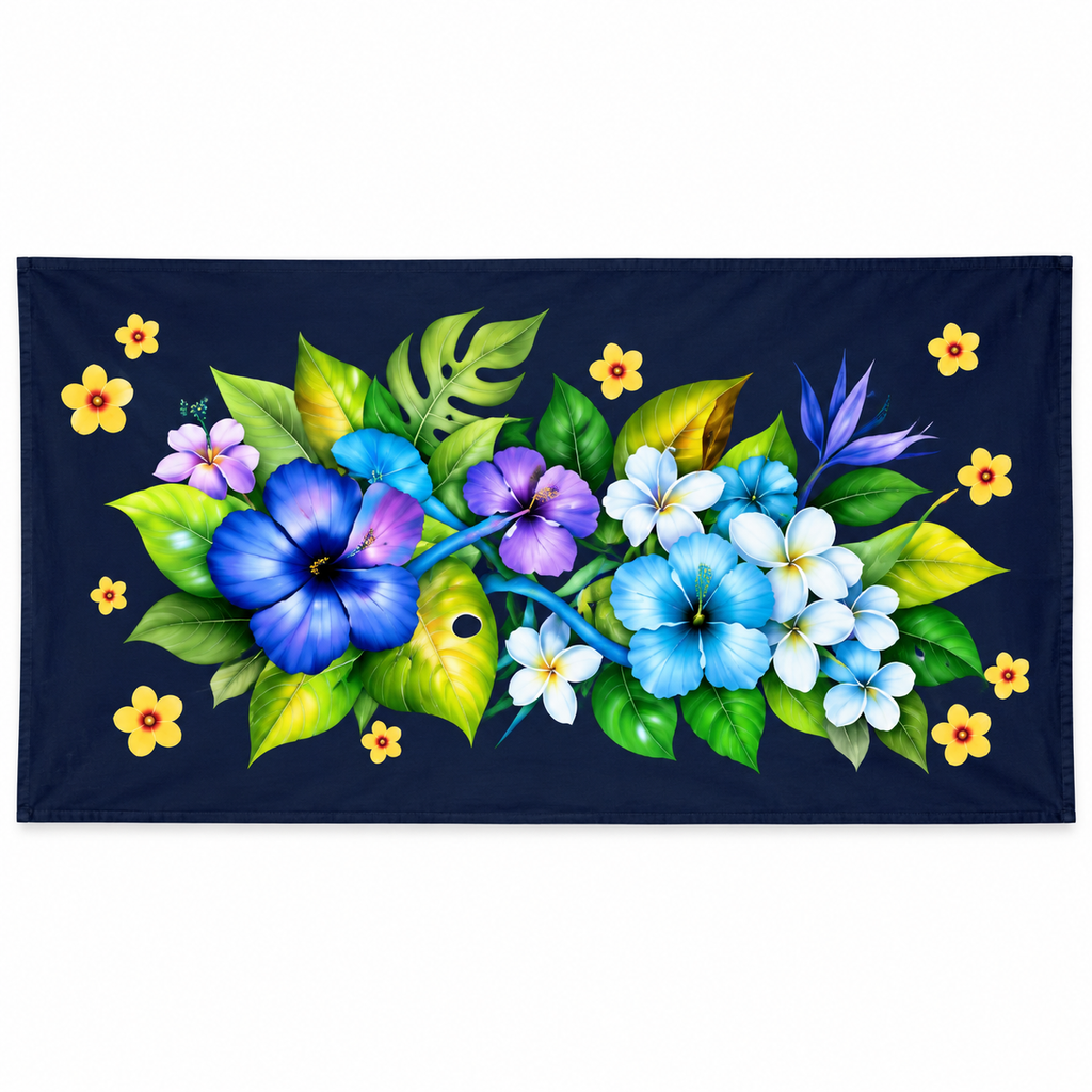 Womens Lava Lava/Sarong-Navy Blue