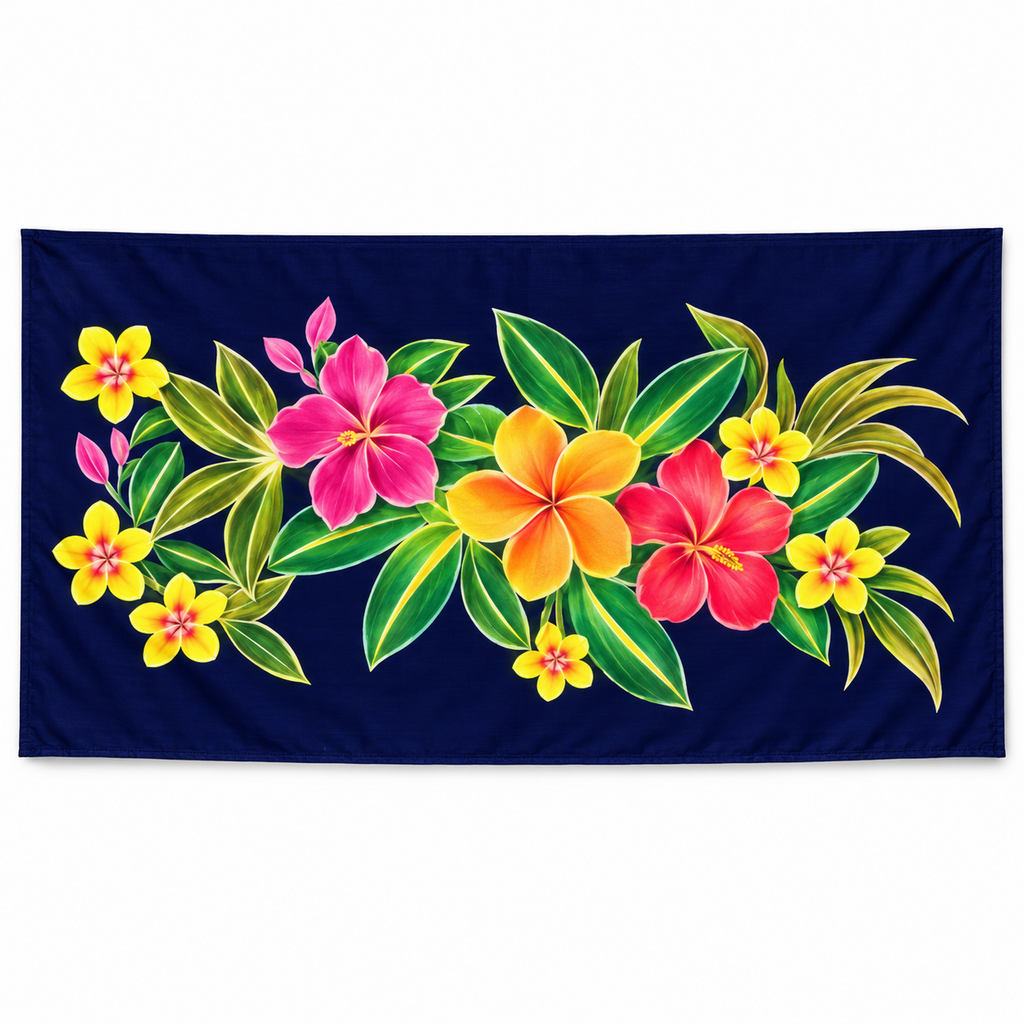 Womens Lava Lava/Sarong-Navy