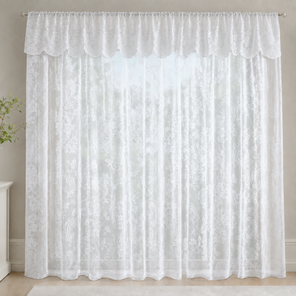 Net Curtain White