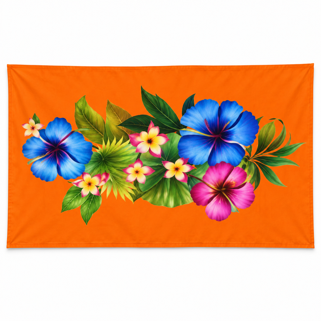 Womens Lava Lava/Sarong-Orange