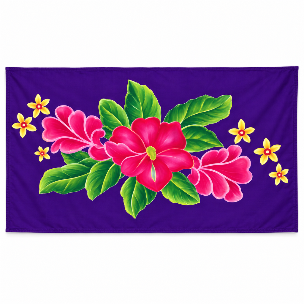Womens Lava Lava/Sarong-Purple