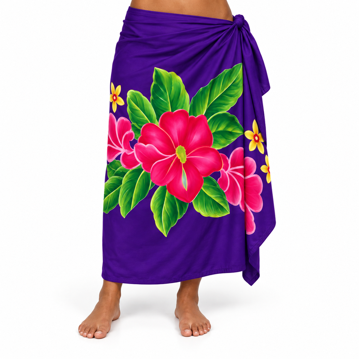 Womens Lava Lava/Sarong-Purple