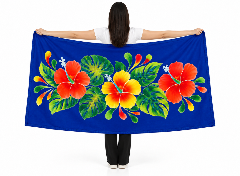 Womens Lava Lava/Sarong-Royal Blue