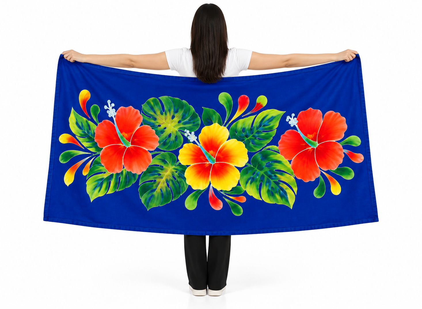 Womens Lava Lava/Sarong-Royal Blue