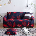 Sofa Cover-Tropical Leaf BLUE-RED SC-P4