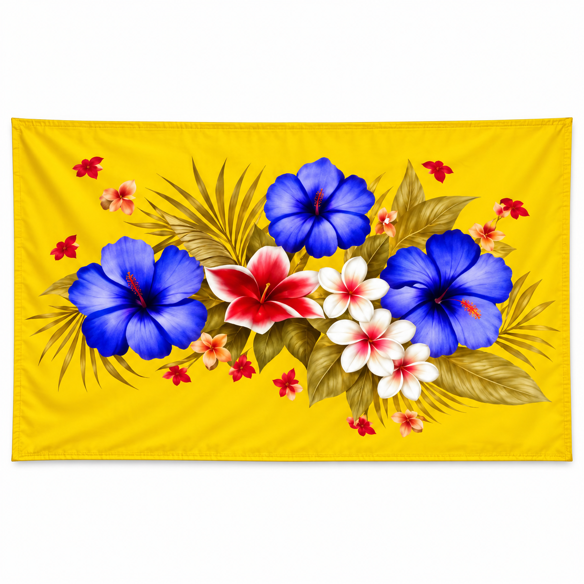 Womens Lava Lava/Sarong-Yellow