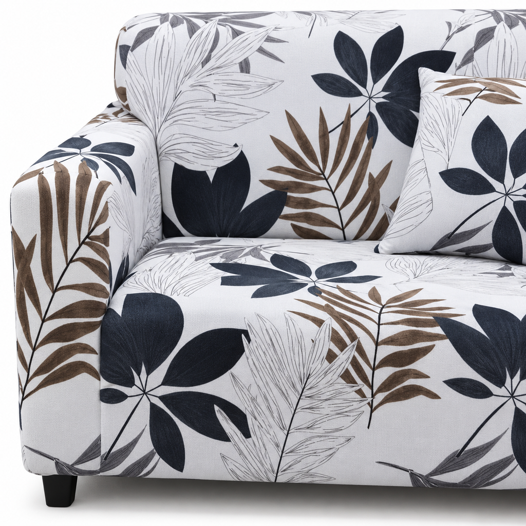 Sofa Cover - Leaf Print