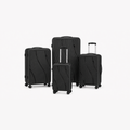 Black PP Suitcase 4PCS Set 20 24 28 32 inch