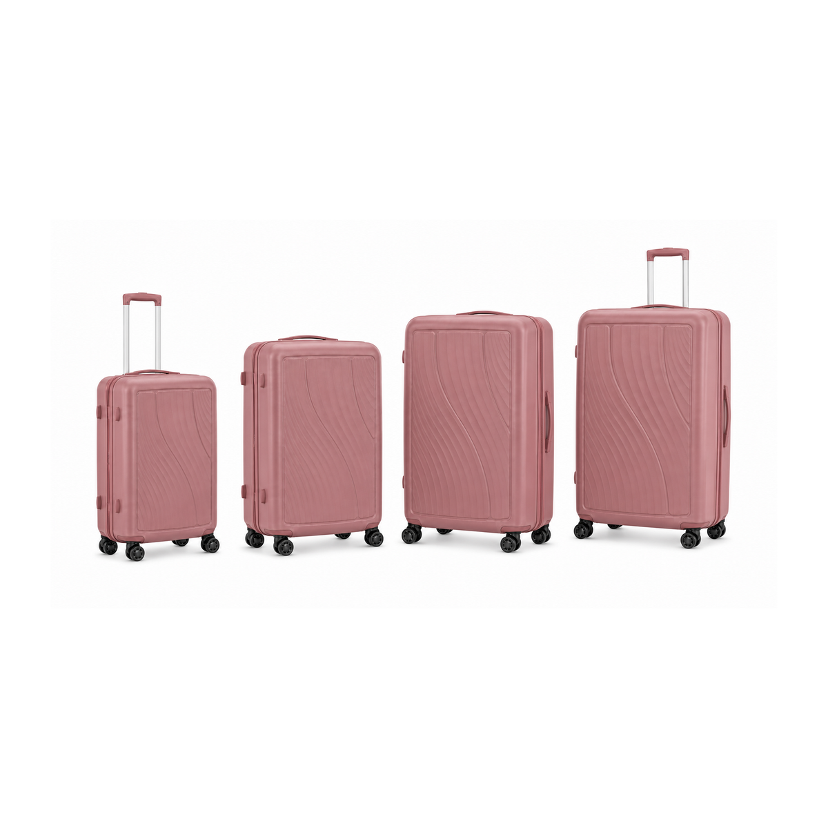 Pink PP Suitcase 4PCS Set