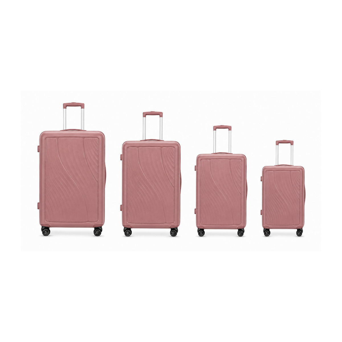 Pink PP Suitcase 4PCS Set